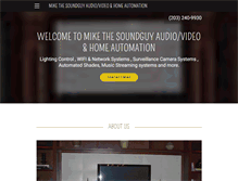 Tablet Screenshot of mikethesoundguy.biz